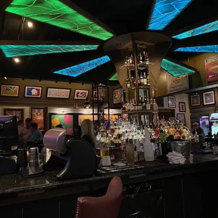 people sitting at the bar