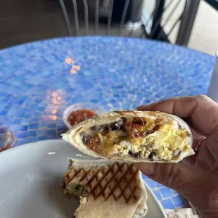 Breakfast burrito is top notch and filled with bacon!!!!!