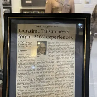 Oklahoman WWII POW Howard Blagg
