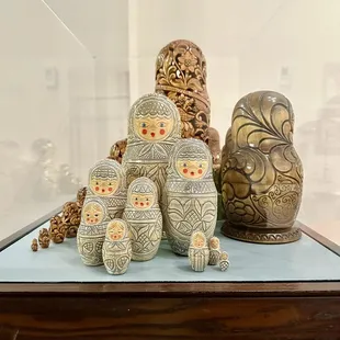 Silver nesting dolls
