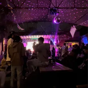 Tables for hookah and drinks