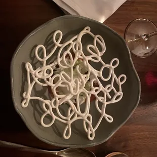 This dessert, part of the vegan menu, was absolutely delicious!