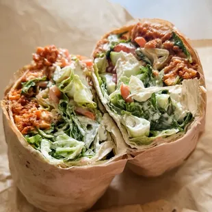Buffalo chicken wrap