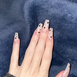 Long acrylic nails