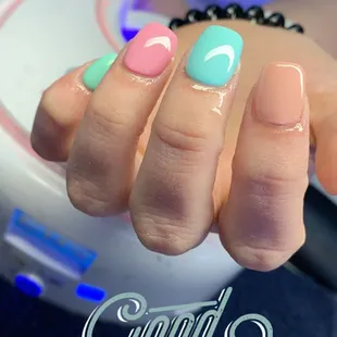 Full set with gel polish