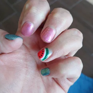 Watermelon nails by nami