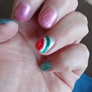 My watermelon nails by nami