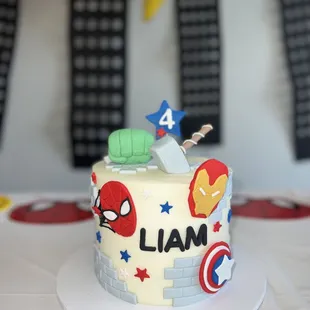 a birthday cake for a little boy