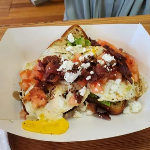 Avocado toast with gluten free bread