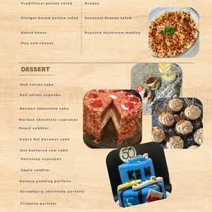 Catering menu, page 2