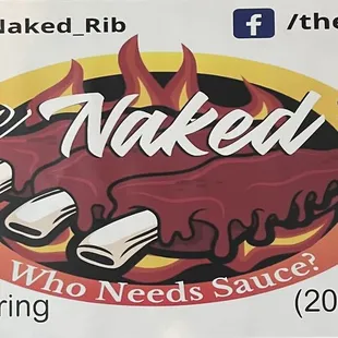 THE NAKED RIB, logo!
