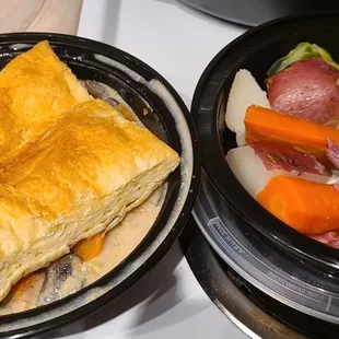 Chicken Pot Pie and Corned Beef and Cabbage
