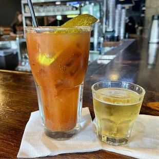 Extra spicy bloody with a snit