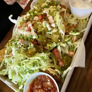 The Nacho "tray" is a pretty big portion