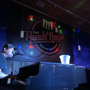 a man playing the piano