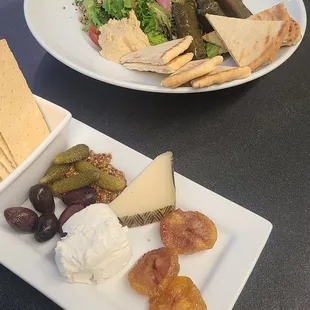 Cheese board and Falafel bowl