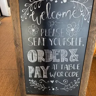 Order sign