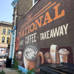 Awesome cafe mural