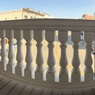The outdoor balcony
