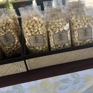 bags of popcorn