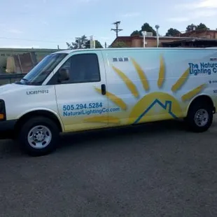 We bring our Daylighting Van when we install in your house.