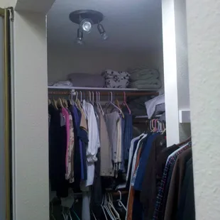 No electric light needed in this closet