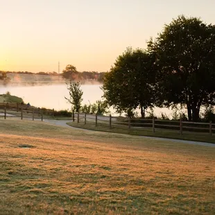 Golden Morning at Oak Point Park.