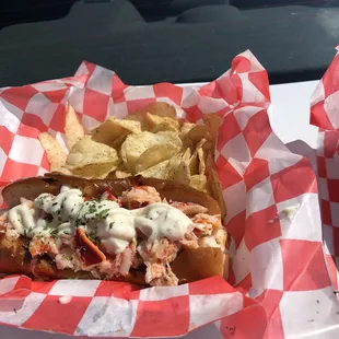 High Society. (Truffle Mayo). Very good. Added to the lobster flavor