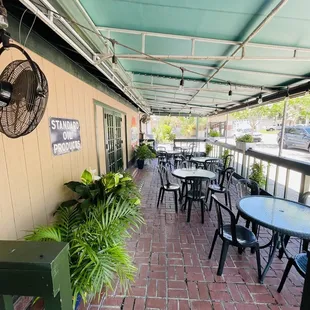 Outdoor dining area
