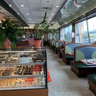 dessert case, inside