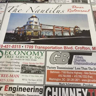 the front page of a newspaper