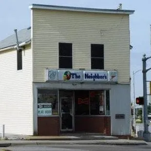 the front of the building