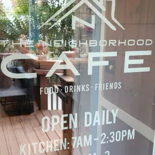 Open Daily  Kitchen 7am - 2:30pm Bar 7am - ? (10am -? on Sundays)