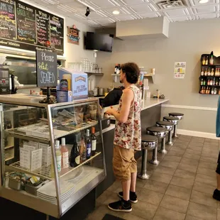 customers at the counter