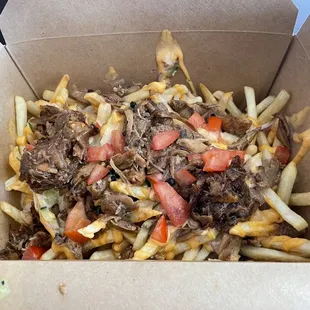 Chicken Adobo Fries (enough for 2 to share)