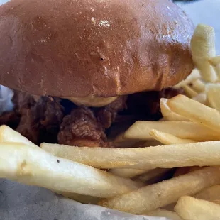 Chicken Sandwich Combo (close-up)