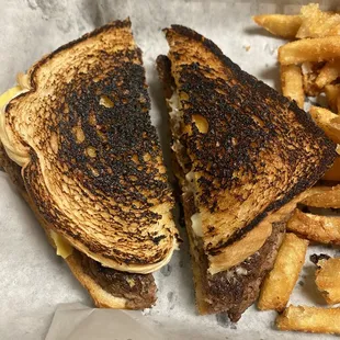burnt patty melt