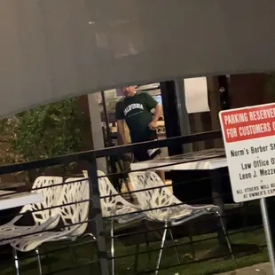 Looking at us while they closing 37 min early