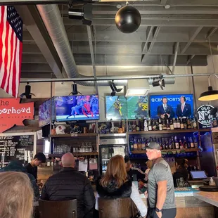 Inside... by the bar