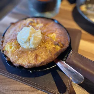 Cast iron corn bread ($8)