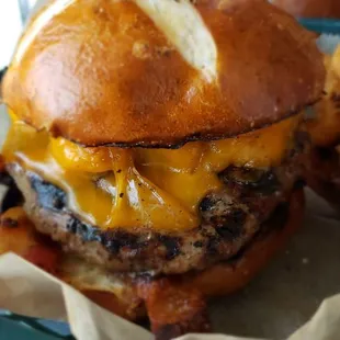 Cheesehead burger
