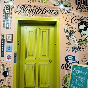 Elevator entrance to The Neighbors from East End