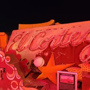 Showboat, El Cortez, and Golden Nugget signs