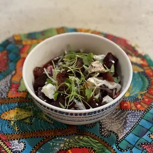 Cold refreshing beet soup