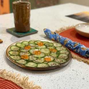 Cucumber Carpaccio - The Original Dish that reeled me in