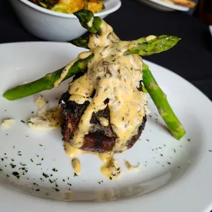 10 oz filet mignon with Oscar style added -- amazing!
