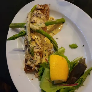 Salmon - added Oscar style in lieu of the soy glaze. Would've really liked a little more Oscar for the price.