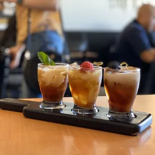 Coffee flight up first