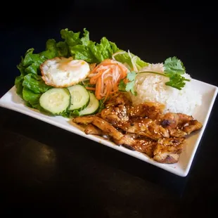 Teriyaki Rice Plate with Fried Egg add on.