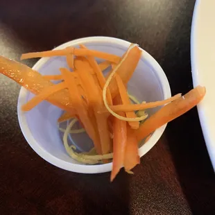 Garnish that was suppose to go on top swordfish